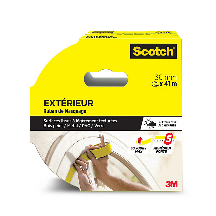Masquage Spécial Extérieur Scotch® 2097 jaune 36 mm x 41 m