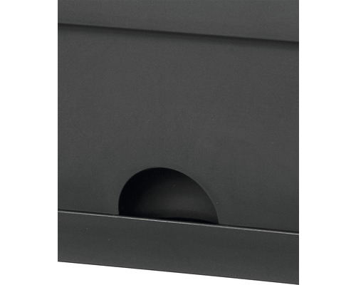 Balkonbak met irrigatiesysteem Lafiora 49,6 x 16 cm antraciet