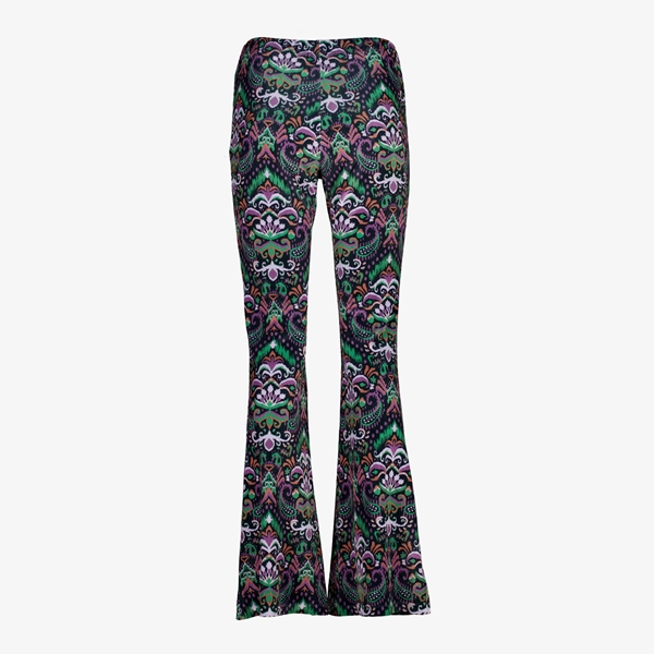 TwoDay dames velours flared broek met print