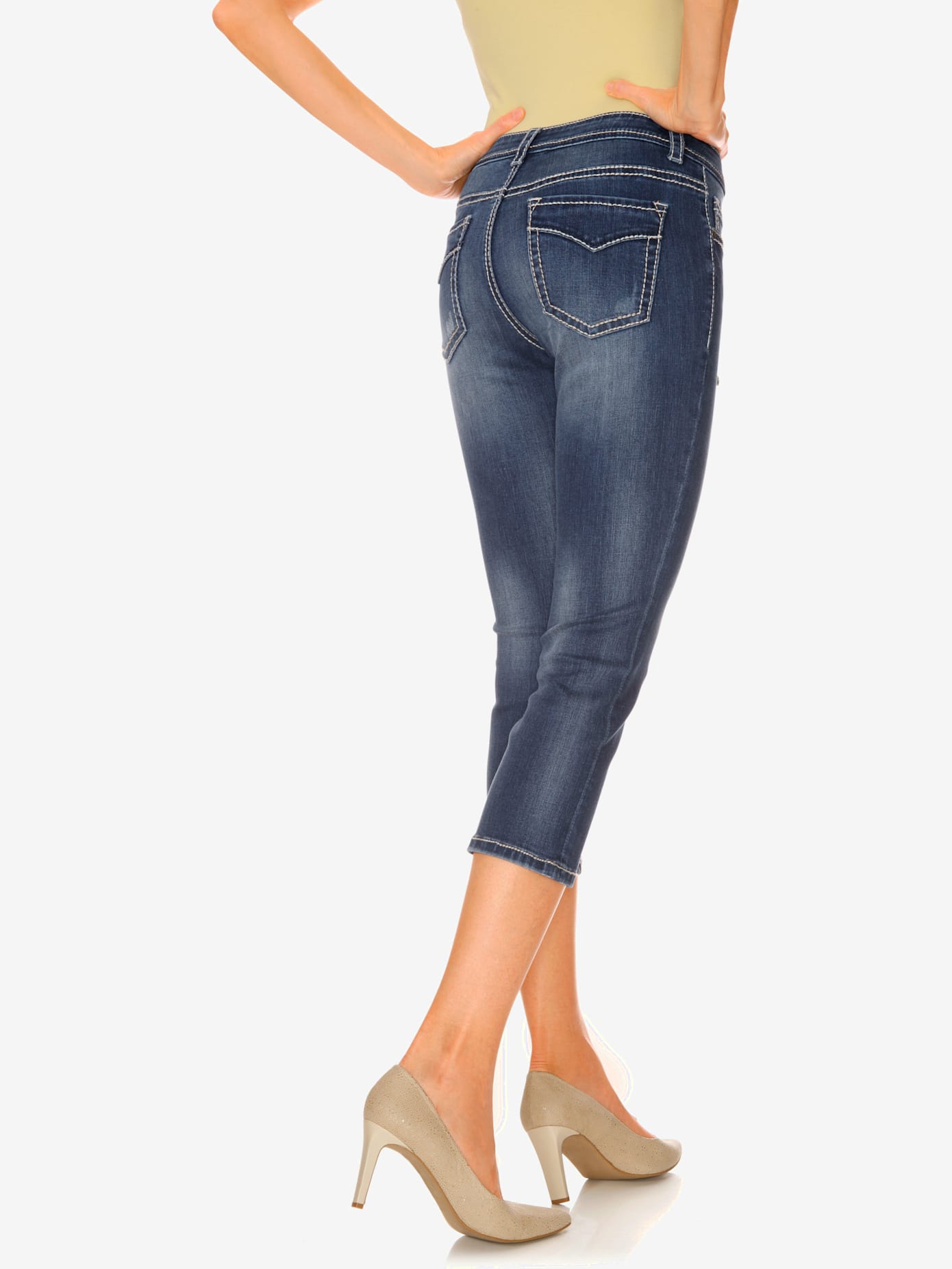 Corsaire en jean coupe skinny