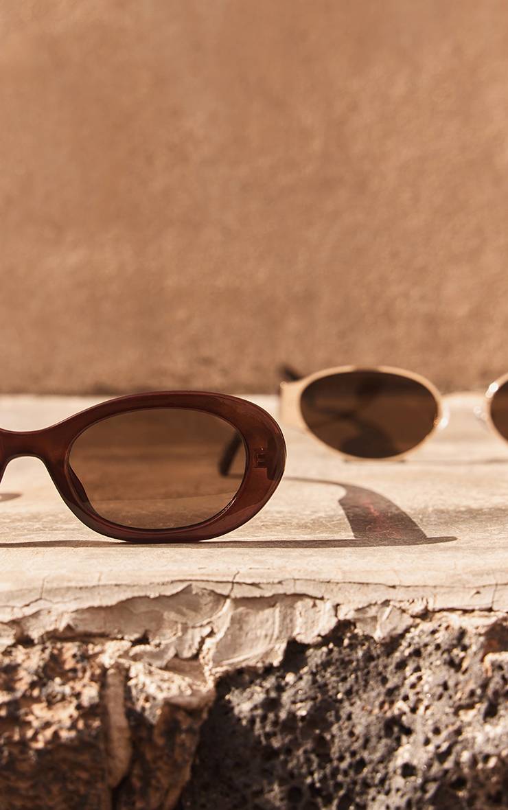 Tortoiseshell Lunettes De Soleil Œil-de-chat Ovales