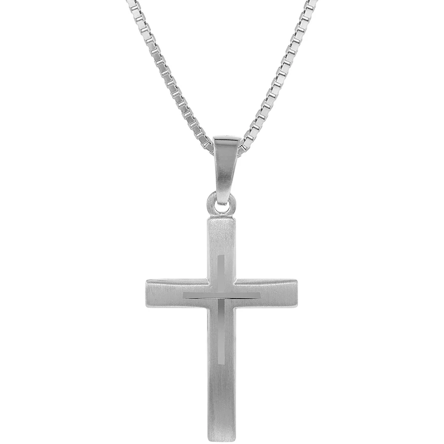 trendor Kreuz mit Kinder-Halskette Silber 925 silver