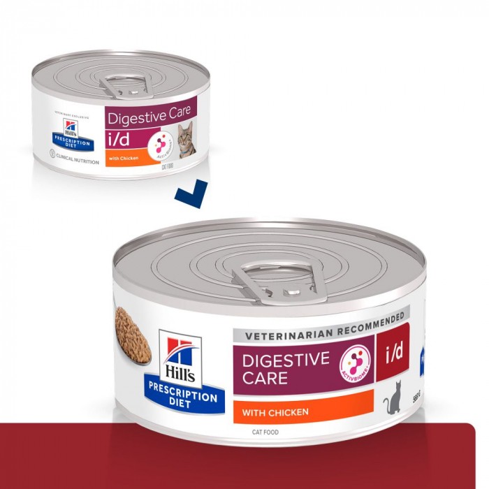 HILL'S Prescription Diet i/d Digestive Care en Boîtes au Poulet - Pâtée pour chat