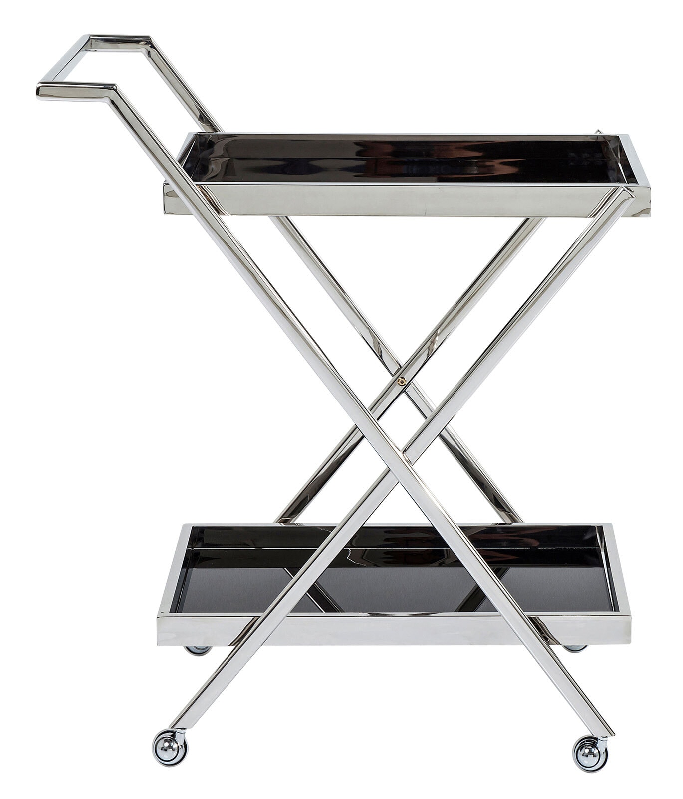 KARE DESIGN Servierwagen CASINO silber 75 x 89 x 50 cm