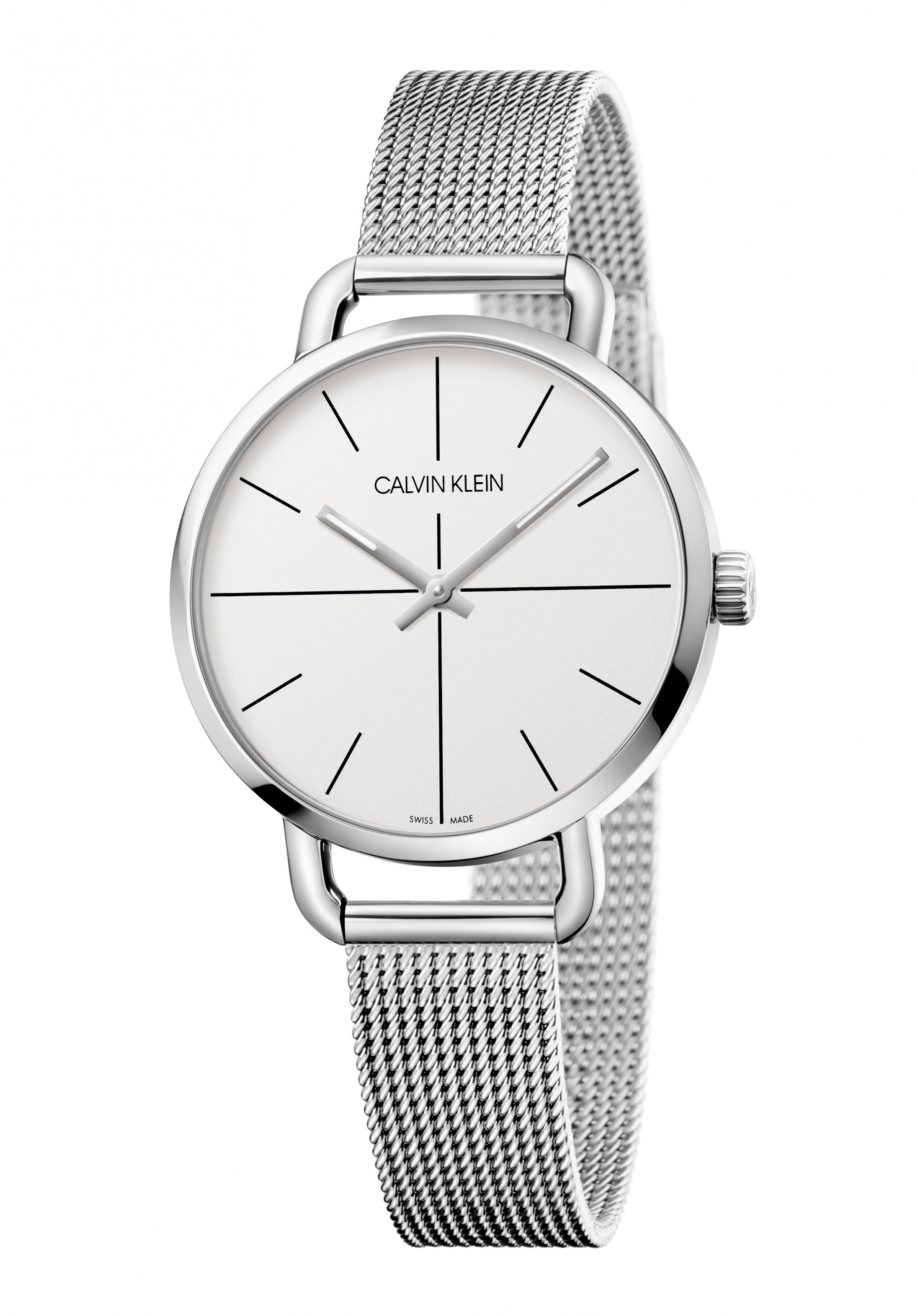 CALVIN KLEIN Damenuhr Even Silber K7B23126