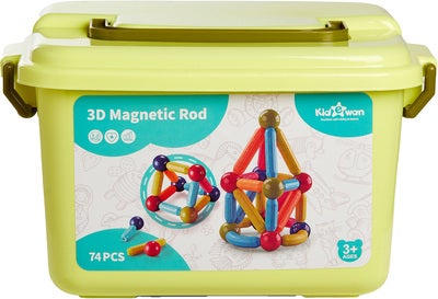 Fippla Store Magnetiske Byggeklosser 74 Deler