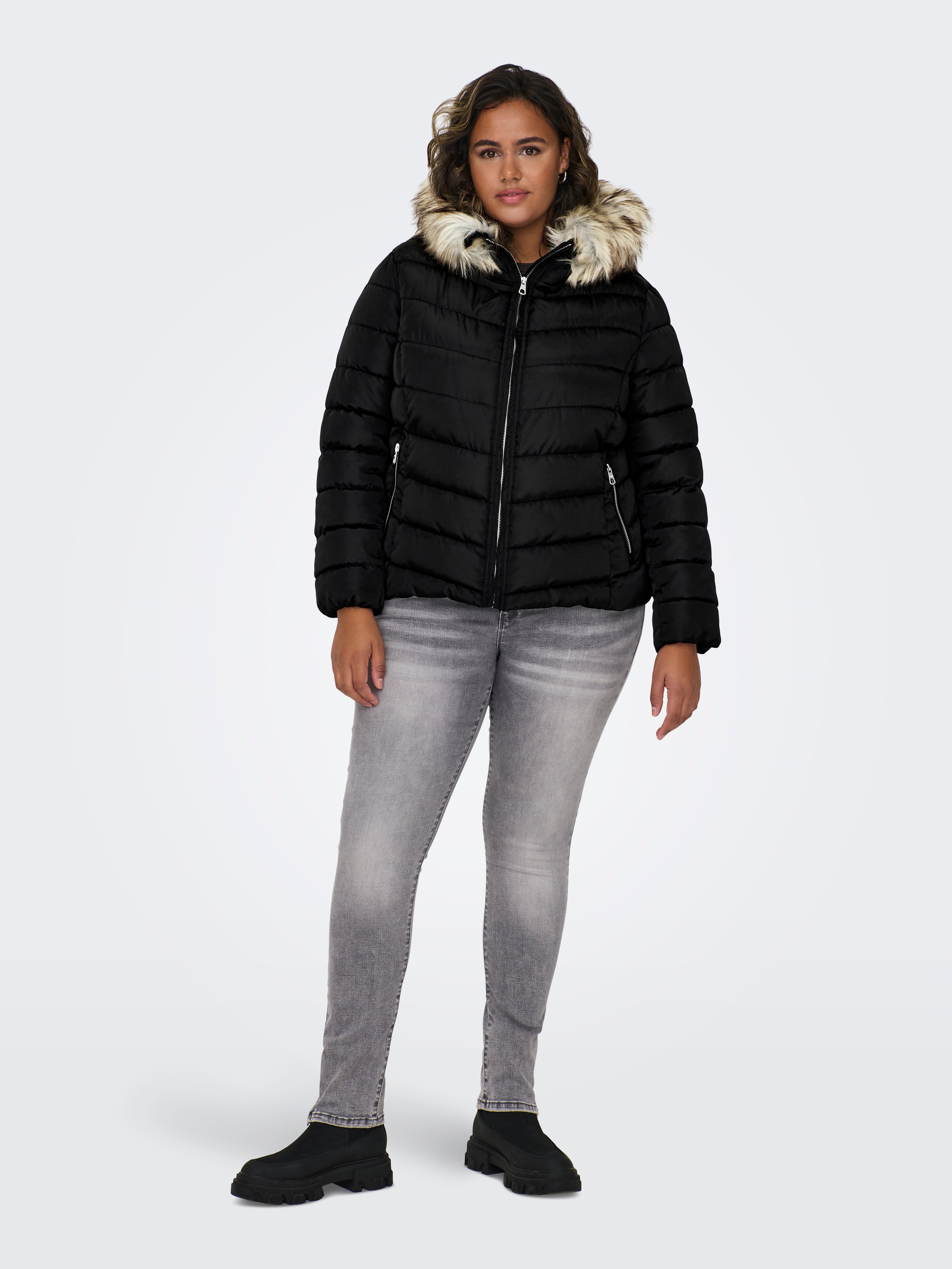 CARNEW Steppjacke Black