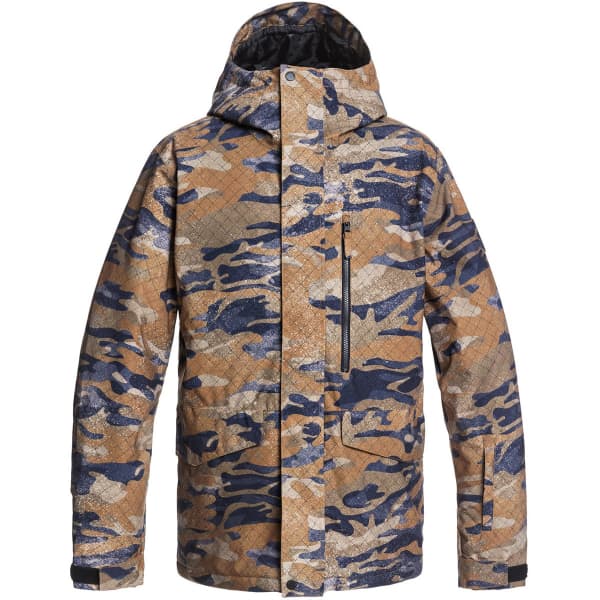 Veste de ski QUIKSILVER MISSION PRINTED JK MILITARY OLIVE GPS POINT