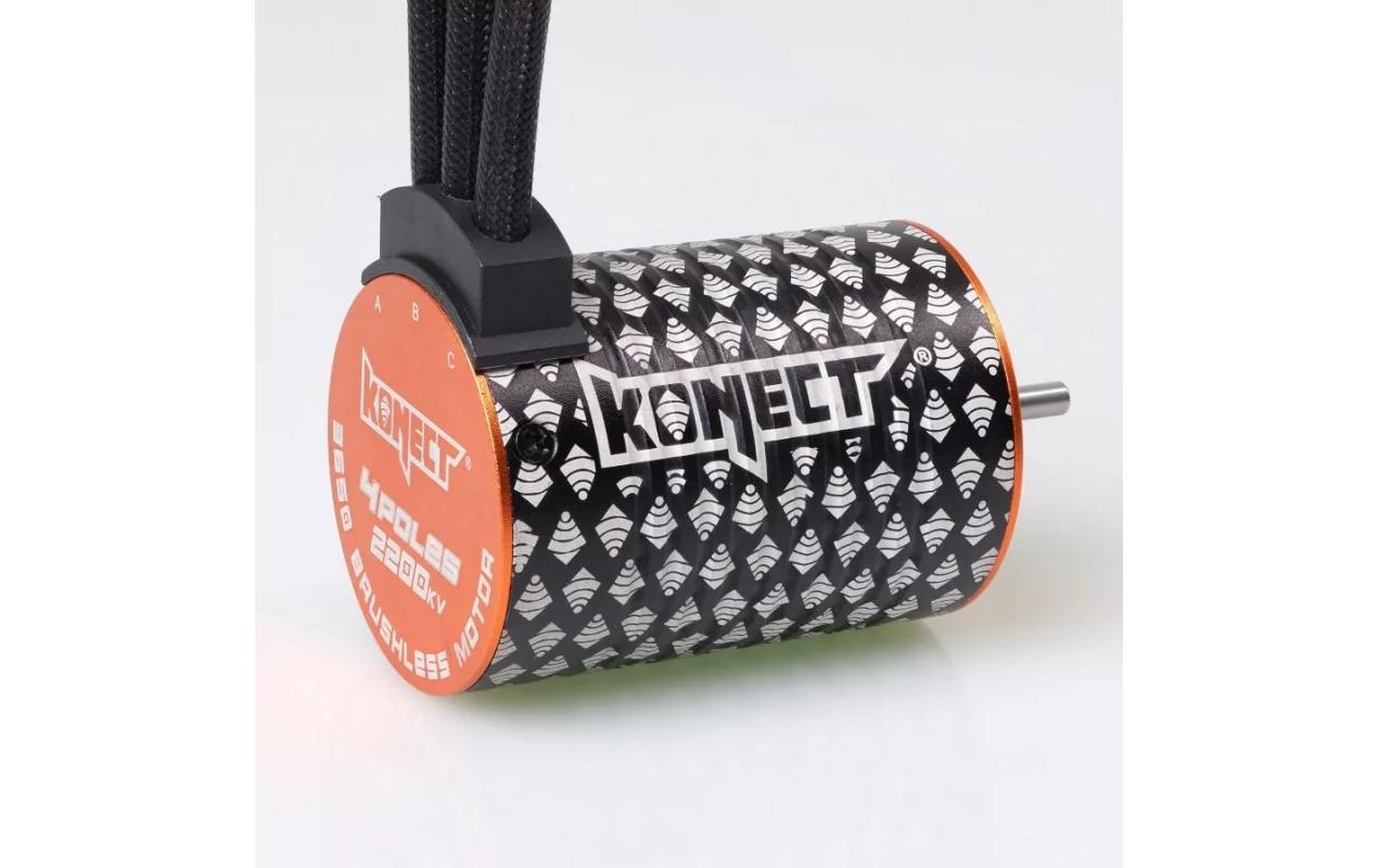 Brushless-Antriebsset 2200Kv 60Amp WP Motor 4P 3650SLFür den bürstenlosen Umbau jeder Art von RC-Car im Massstab 1:10 in einen Zwei- oder Allradantrieb