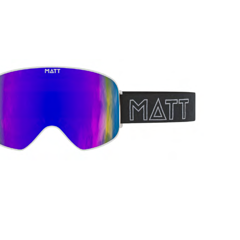 Matt scale skibril - blue