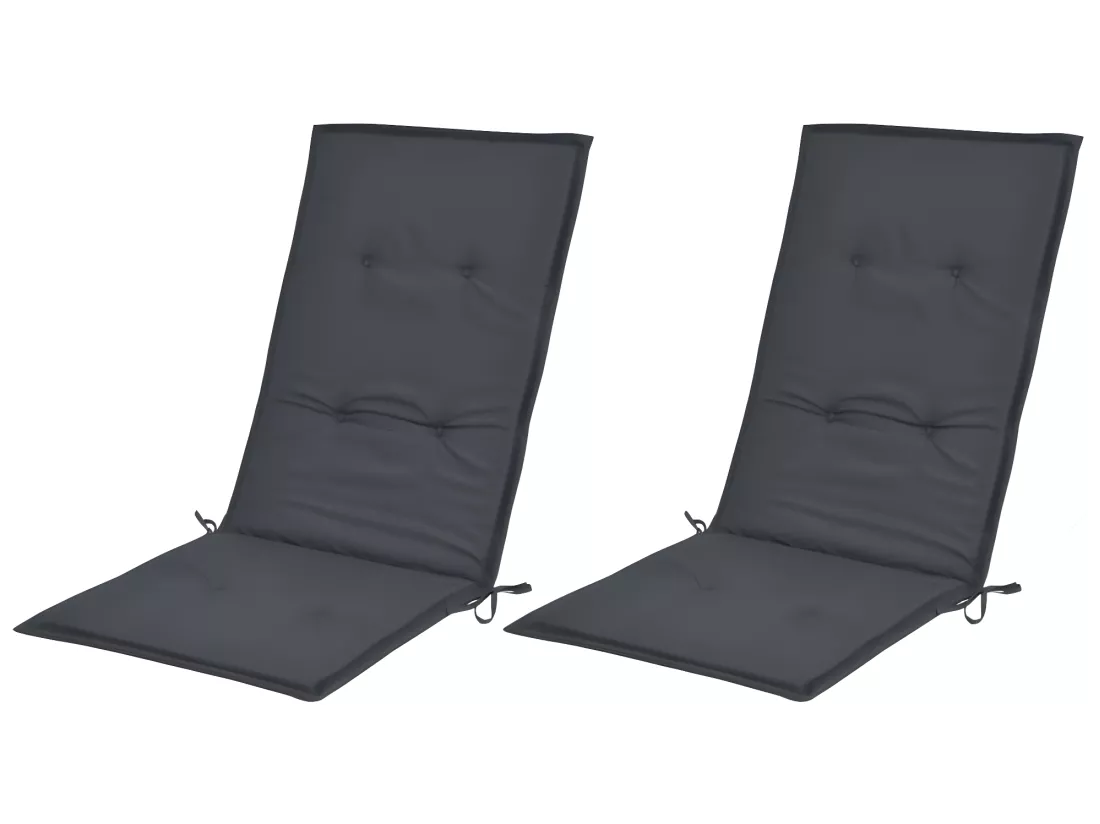 Lot de 2 coussins tissu 120 x 50 x 3 cm DEC021542