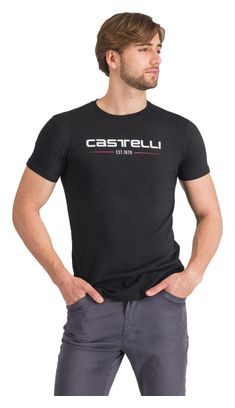 T-Shirt Castelli '76 Homme Noir