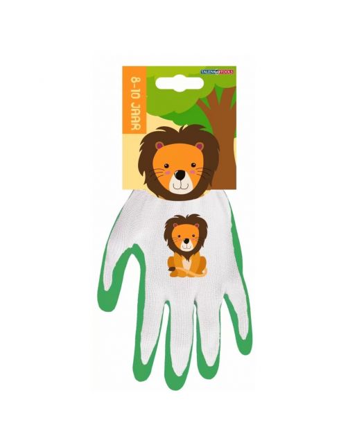 Talen Tools Handschoen Leeuw - Kinderhandschoen - Groen 8-10 Jaar
