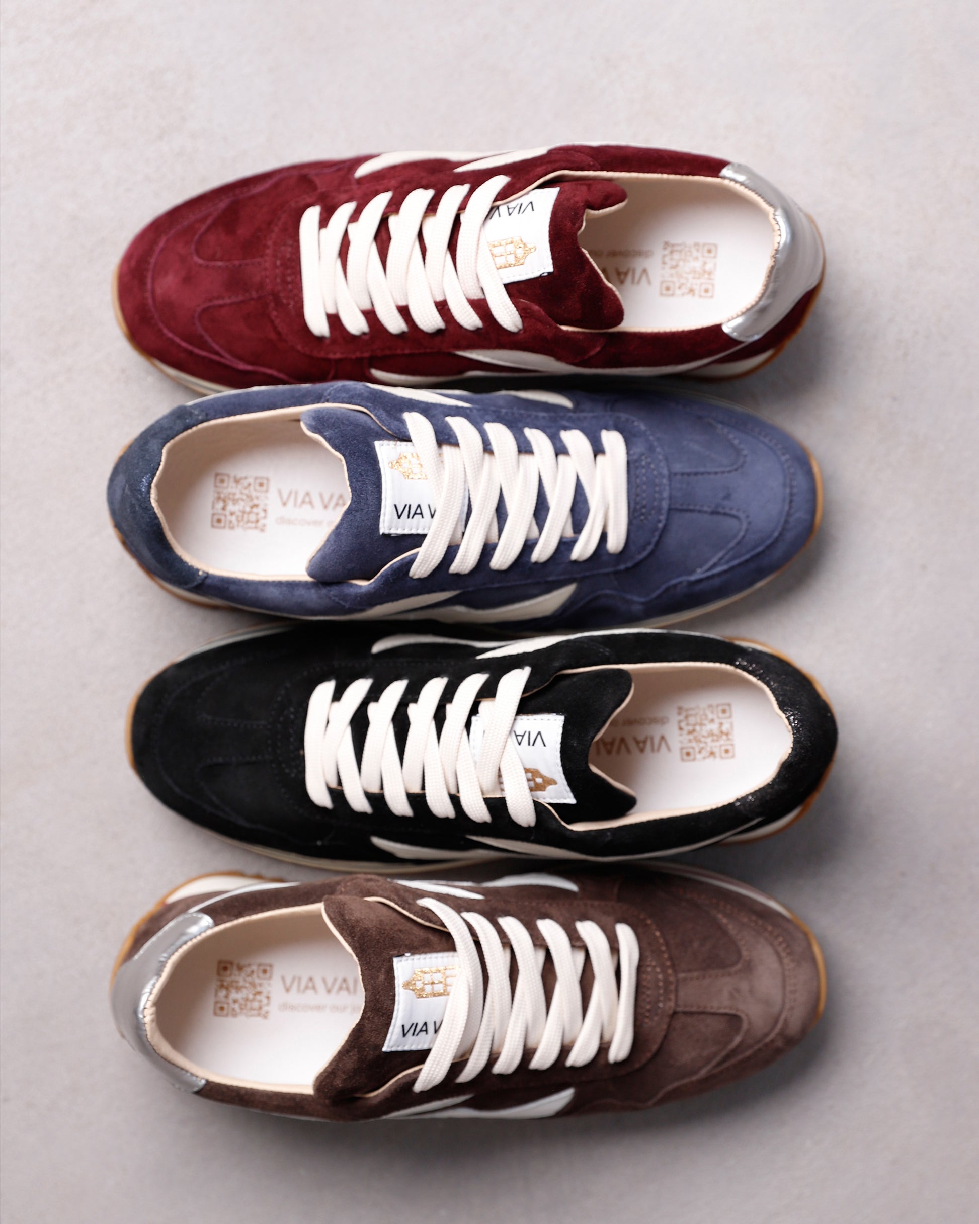 VIA VAI bruine dames sneakers Mikki Alex