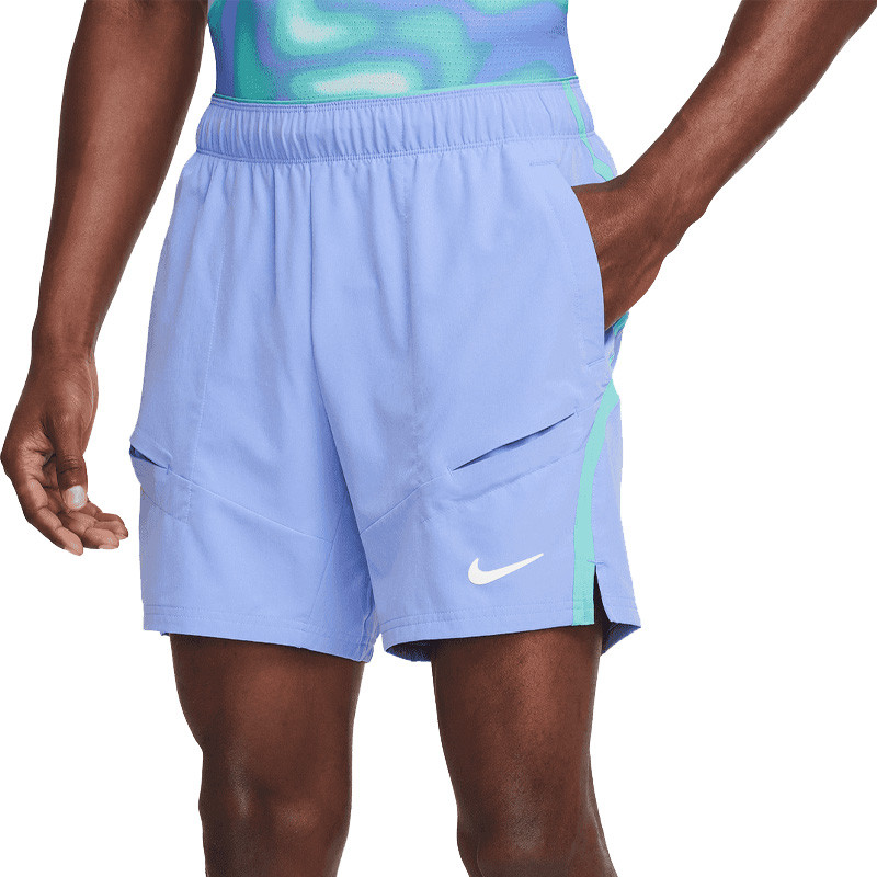 Short tennis Nike Flex 7 Advantage fin bleu clair