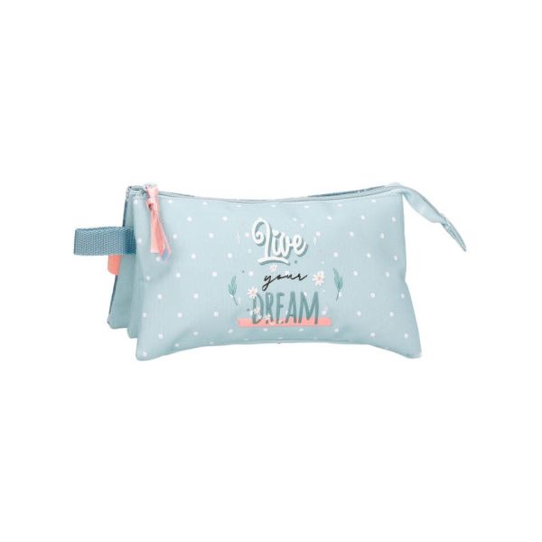 Movom Estojo Triplo Live Your Dreams Multicor