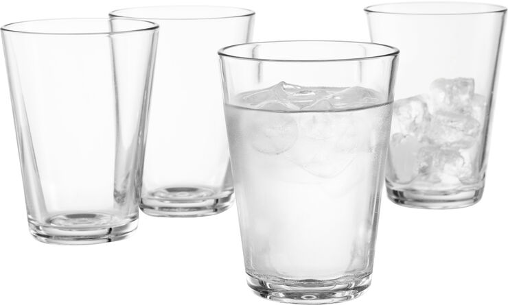 Eva Solo Drikkeglas 38 cl. 4 stk.. /æske Transparent