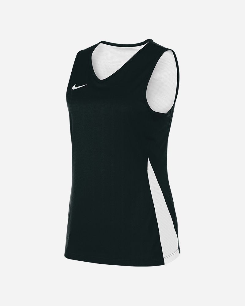 Maillot de basket reversible Nike Team Noir & Blanc pour femme