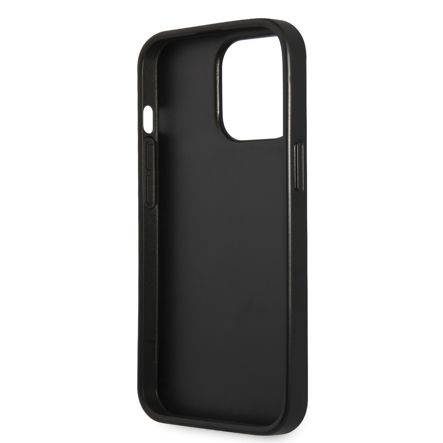 iPhone 13 Pro Leder Saffiano Hardcase Hülle (GUHCP13LPSATLK) - Schwarz