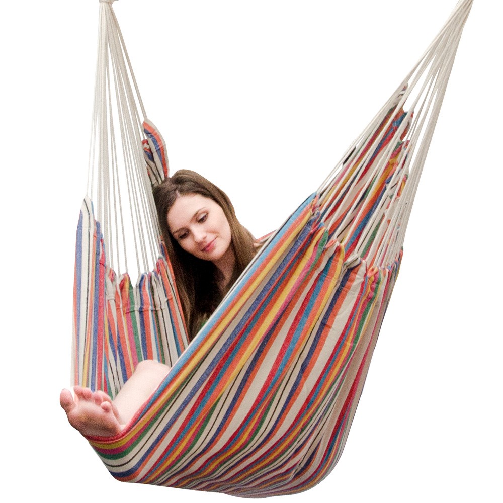 AMANKA 185 x 130 XXL hangstoel - Striped