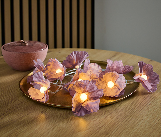LED-Lichterkette, Blumen
