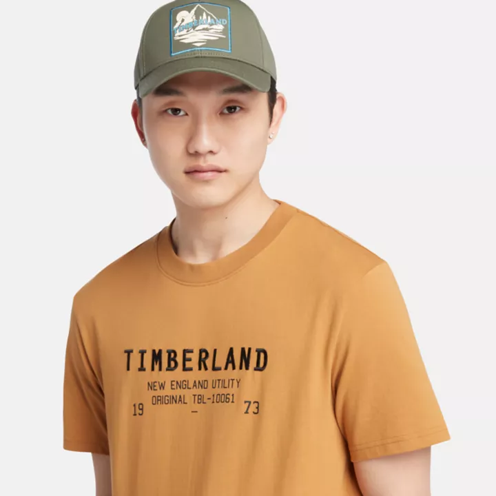 Camiseta Carrier Masculina em Amarelo Escuro