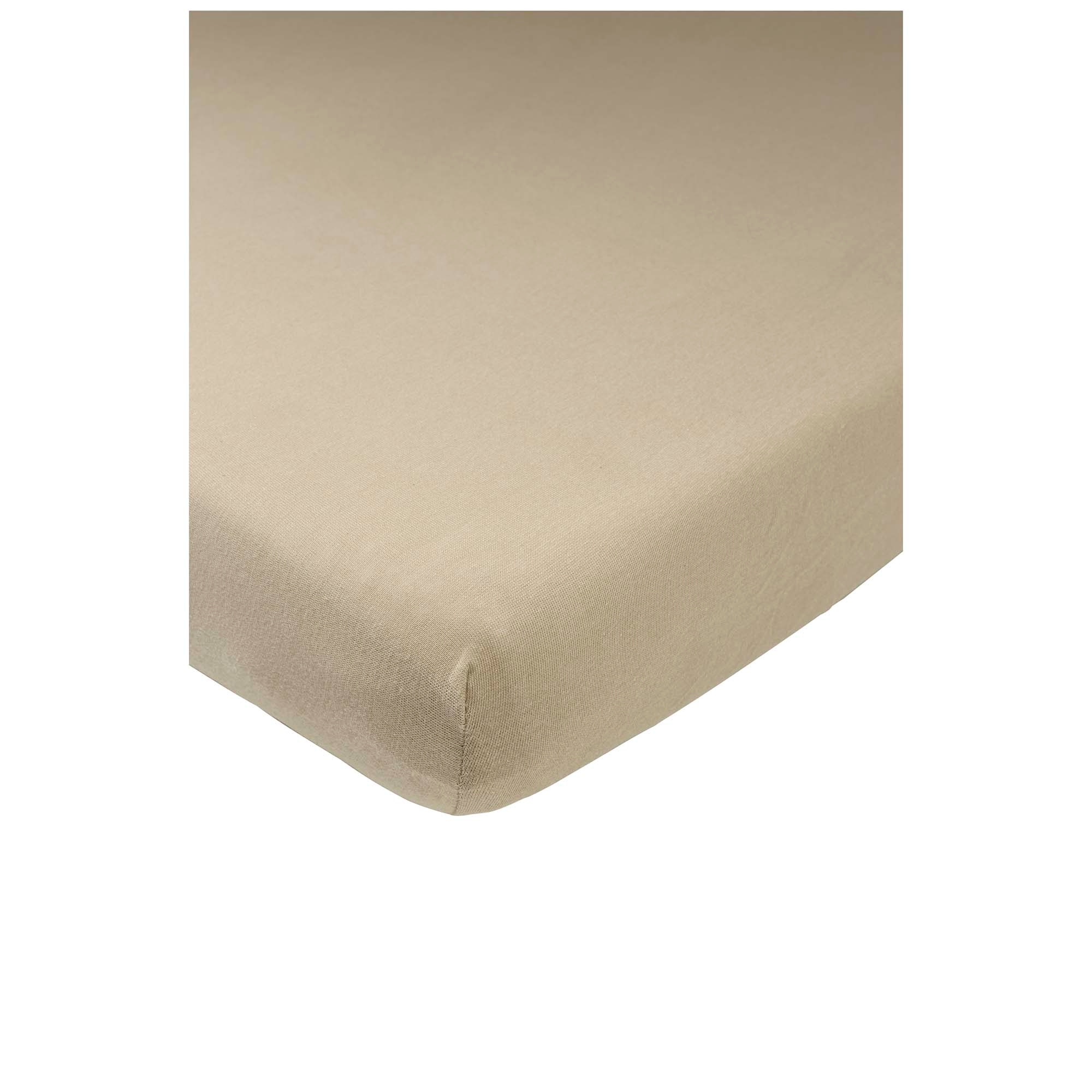 Meyco ledikant hoeslaken taupe taupe