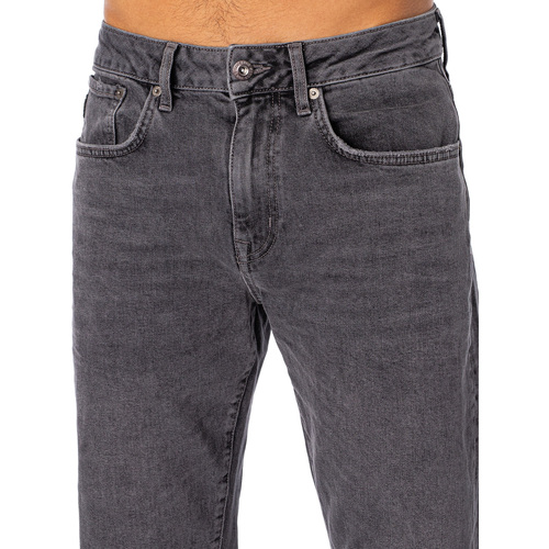 Superdry - Vaqueros Rectos Ajustados Vintage Gris