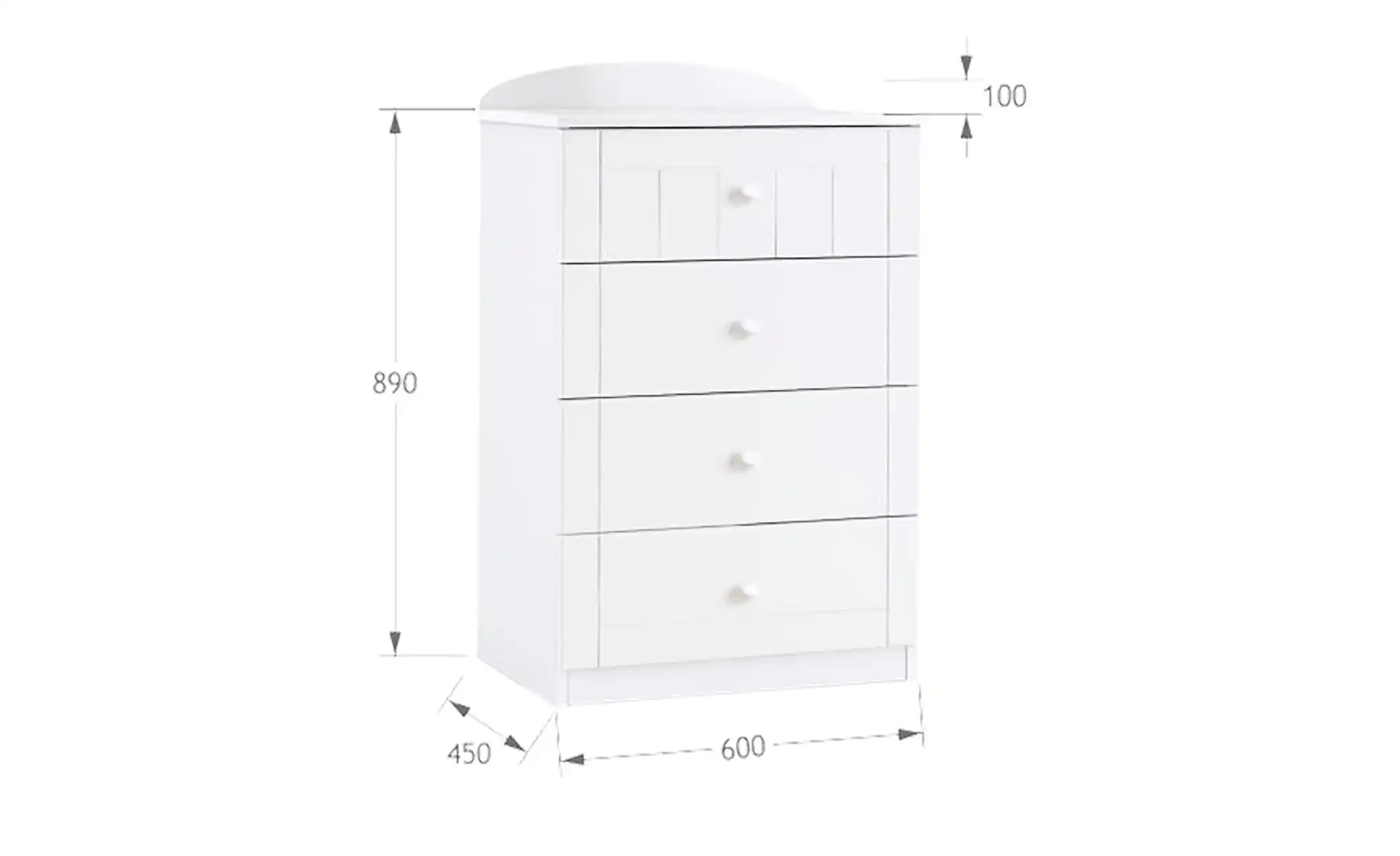 Kommode Nordic White