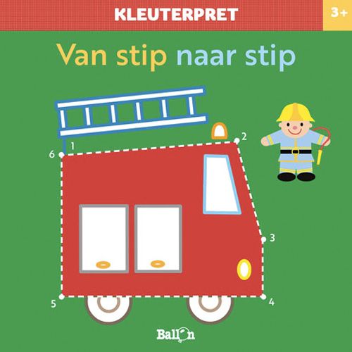 Uitgeverij ballon kleurboek kleuterpret - van stip naar stip