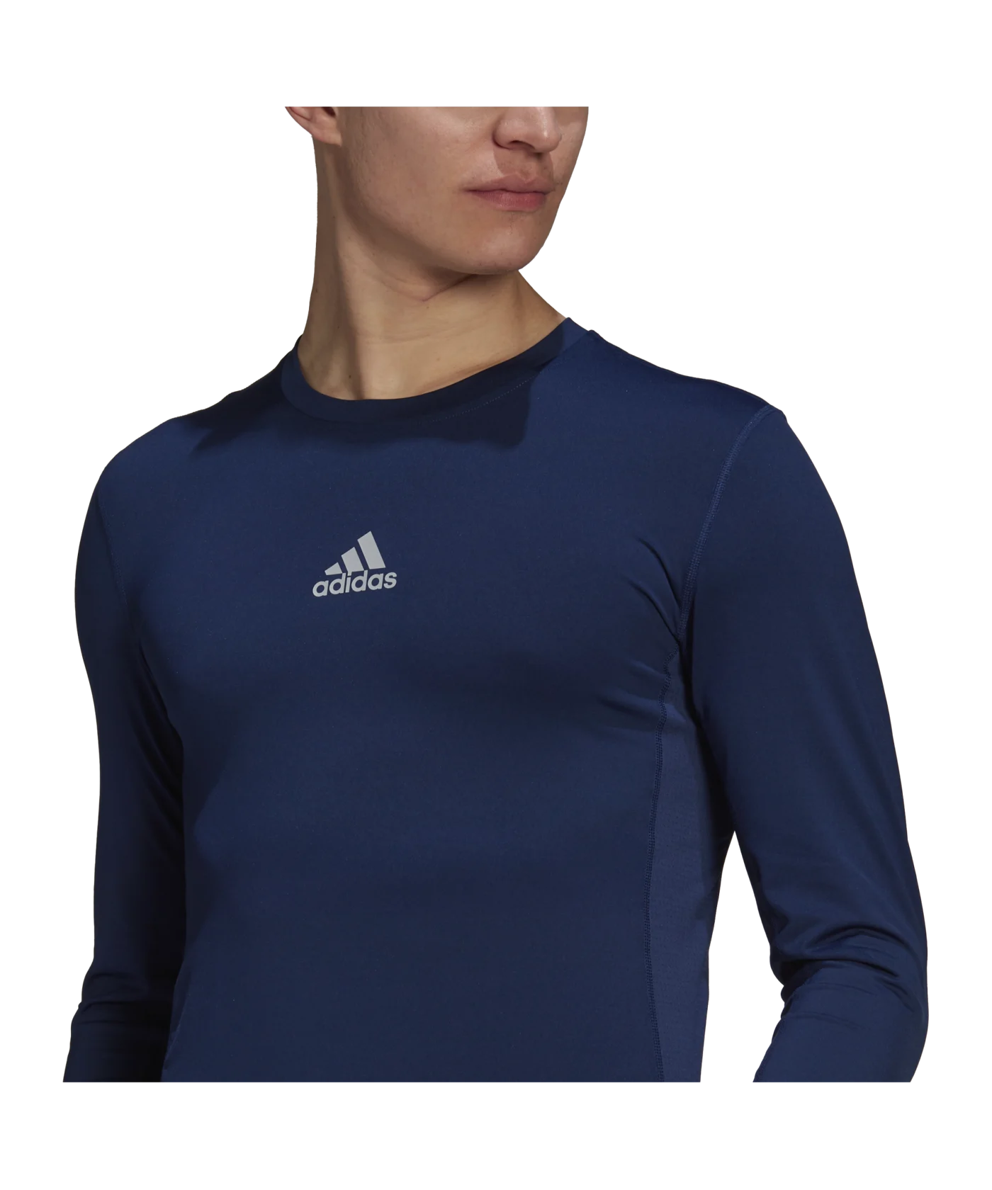 adidas Techfit Shirt langarm Dunkelblau
