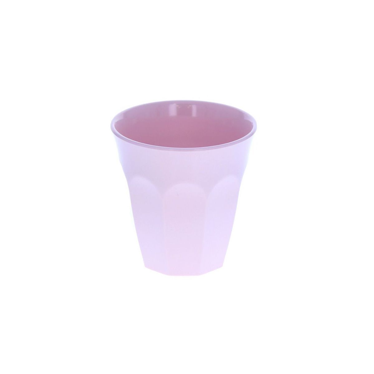 Petit verre en mélanine rose pâle