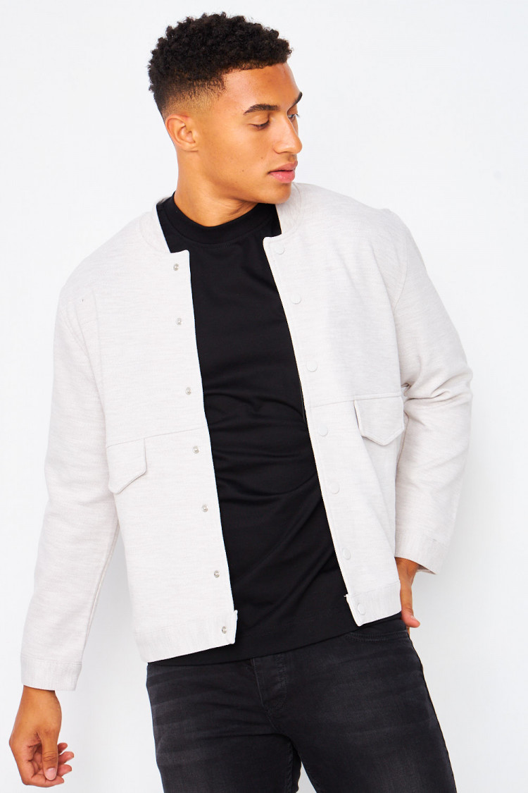 Bomber gris clair uni