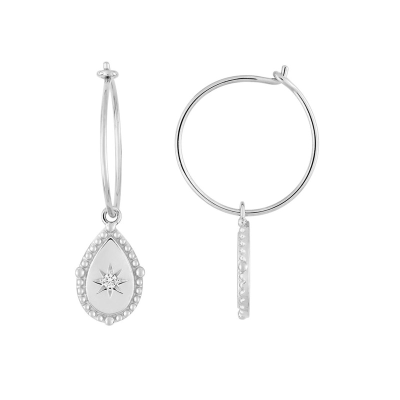 Boucles d'oreilles Femme - Oxyde de zirconium - Argent 925