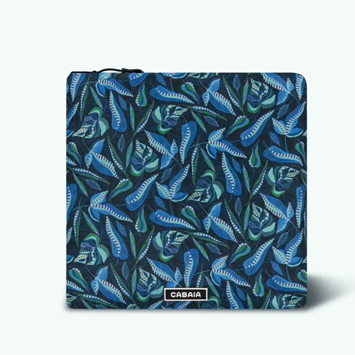 Fontainebleau - Serviette microfibre rectangulaire bleu