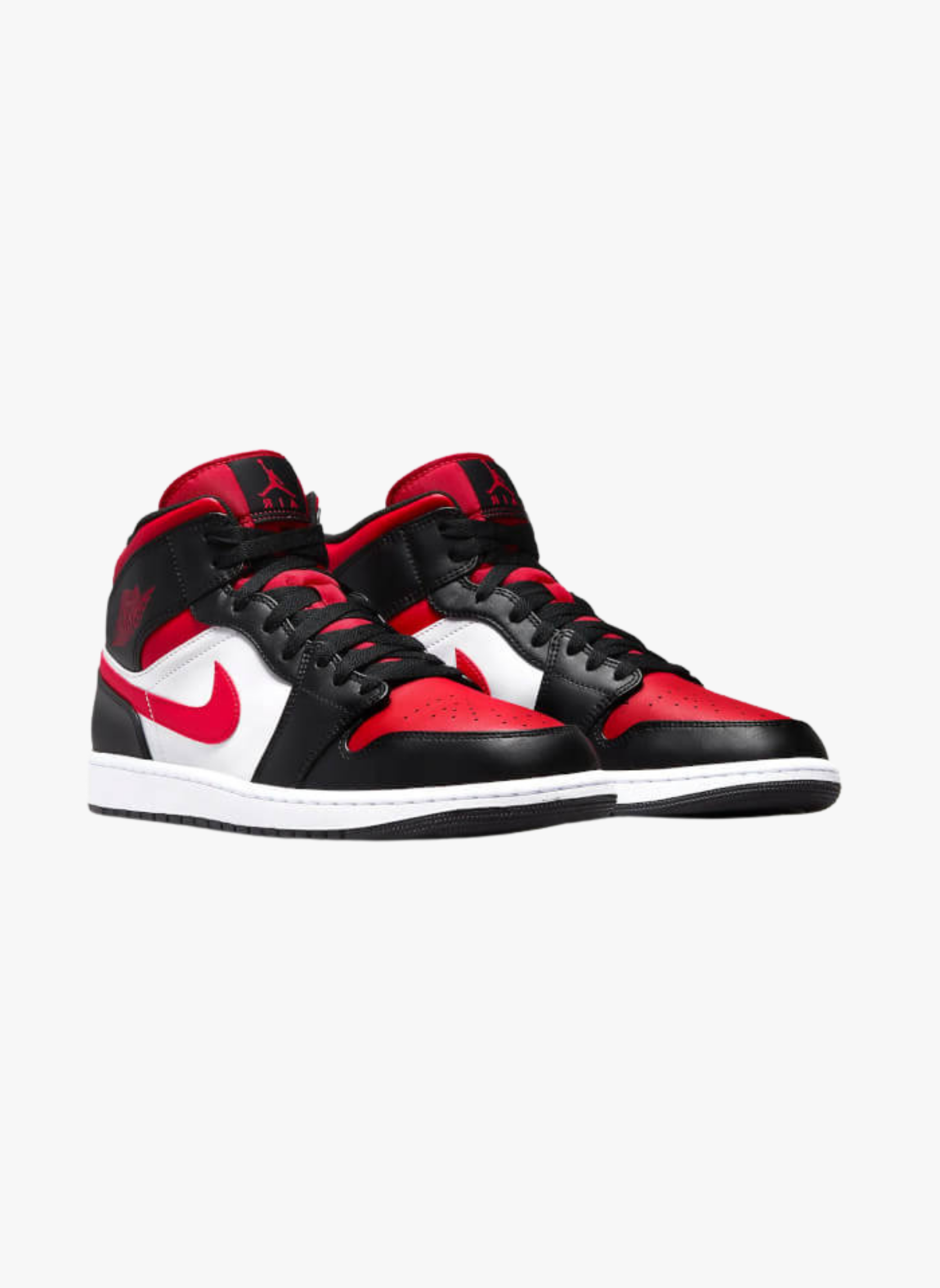 AIR JORDAN MID - Air jordan 1 mid alternate bred toe (gs) | Rouge