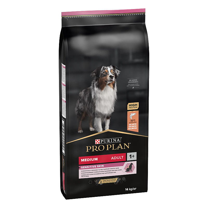 Purina Pro Plan Medium Adult Sensitive Skin Zalm Hondenvoer 14 kg | 12822