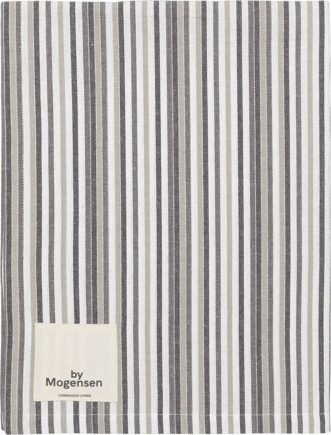 By Mogensen Viskestykke Small Stripes Grå