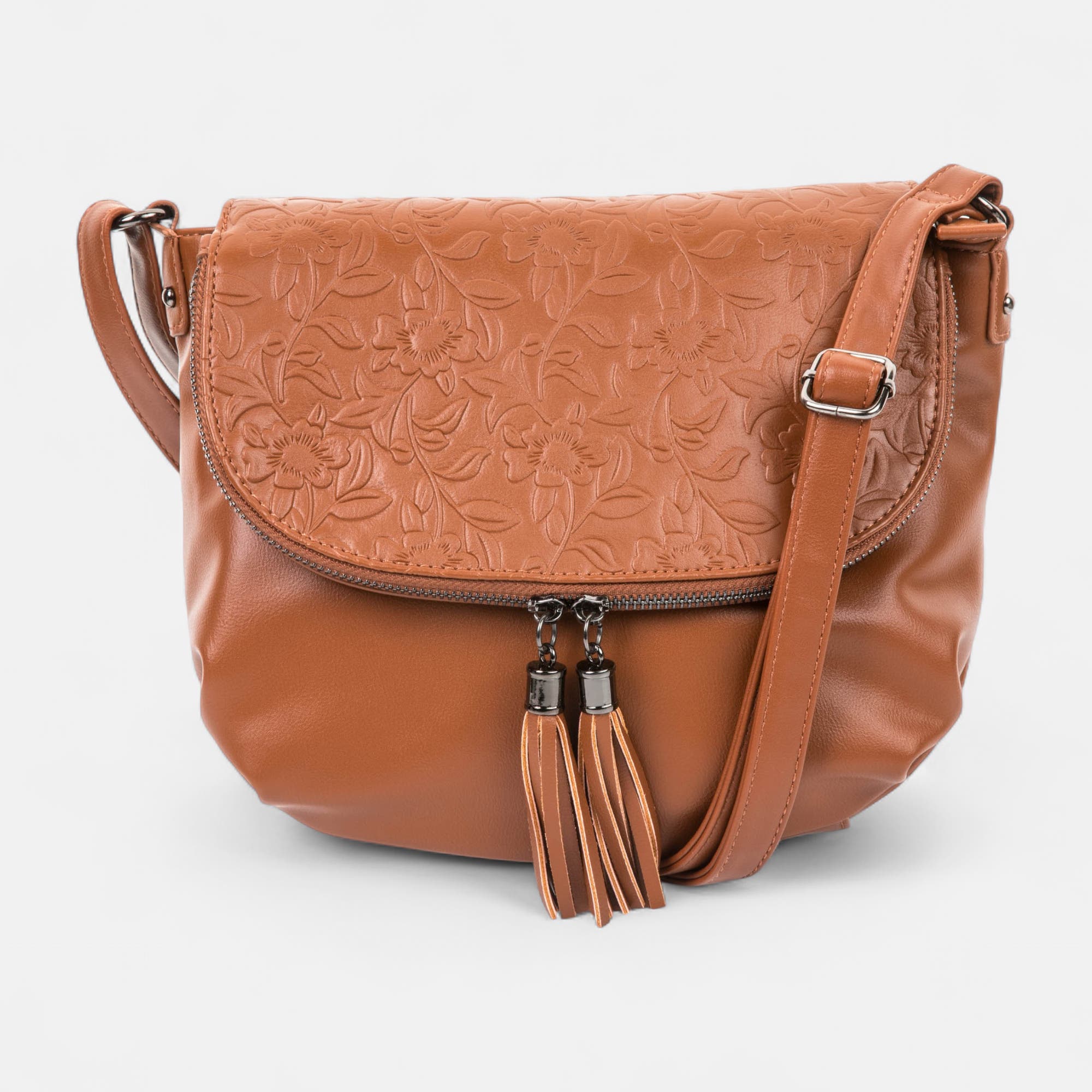 Sac bandoulière cognac