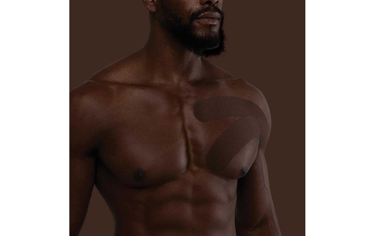 My Skin very dark brown 5 cm x 5 mAtmungsaktives Kinesiology Tape für Muskeln und Gelenke