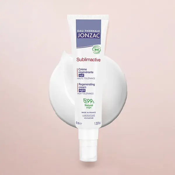 Água Termal Jonzac, Sublimativa, Creme Noturno Regenerador Orgânico 30ml
