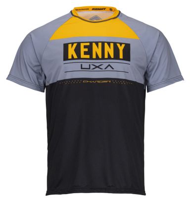 Maillot Manches Courtes Kenny Charger Noir / Gris / Jaune
