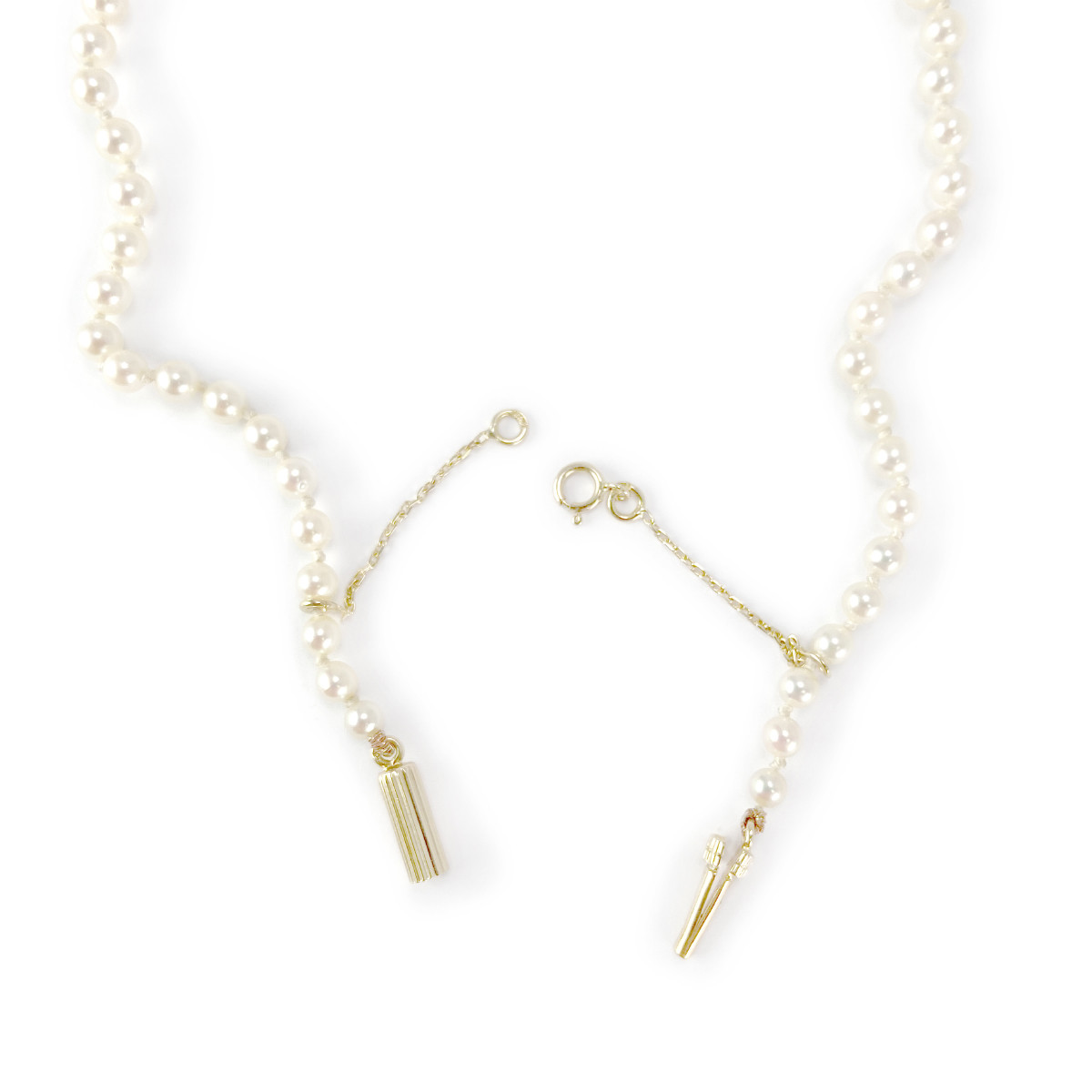 Collier d'occasion or 750 jaune perle de japon