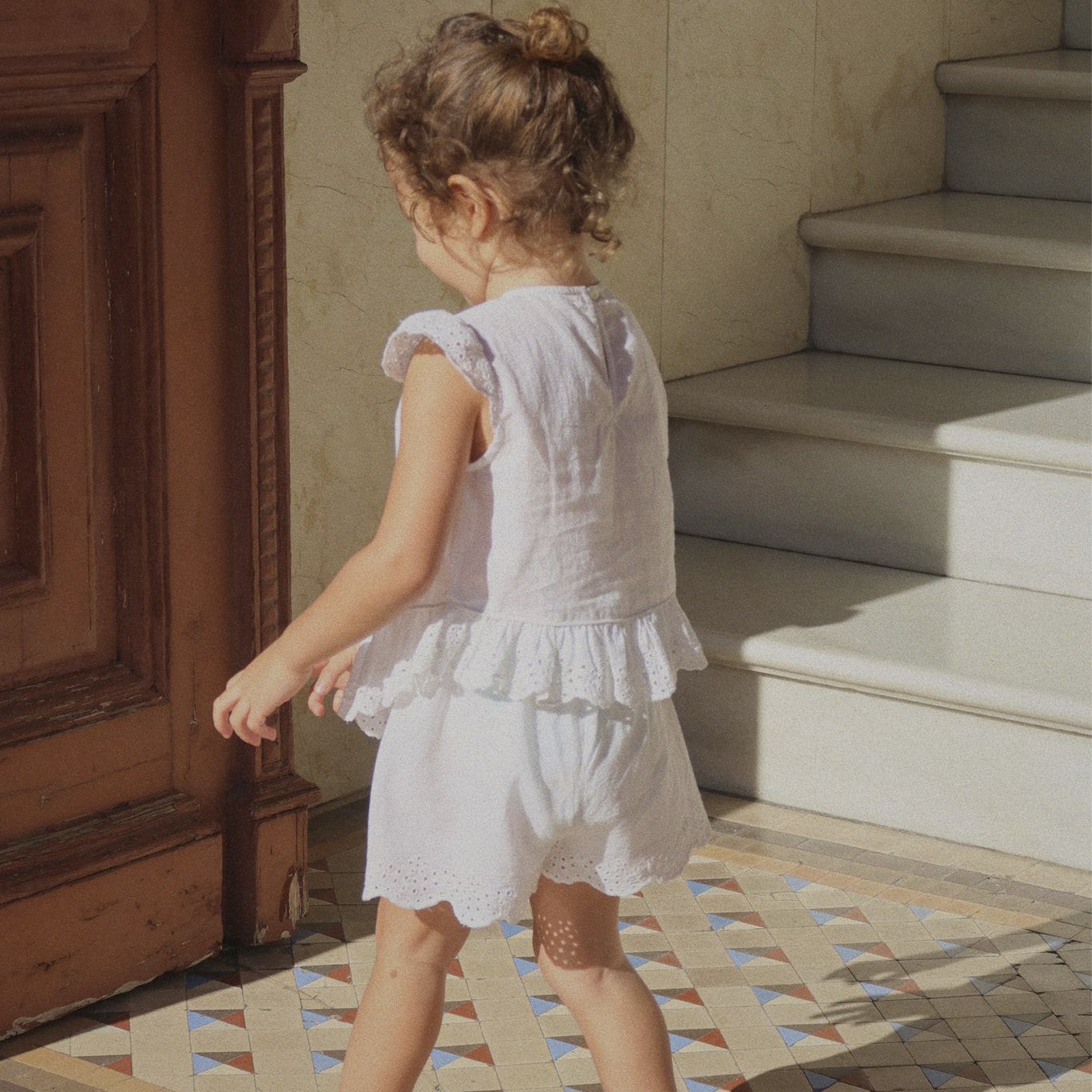 Bluse RHW x KS Fiori Optic White