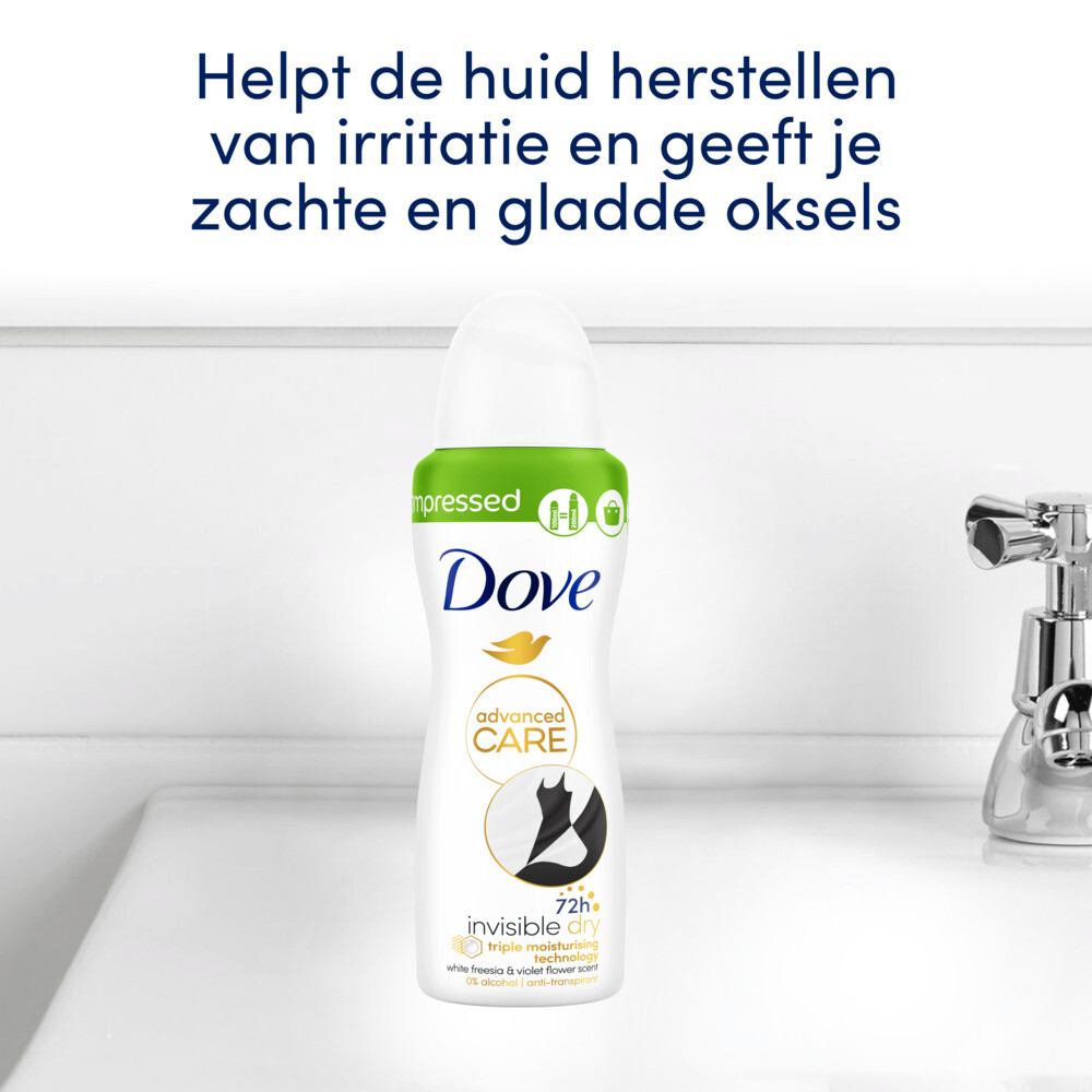 6x Dove Deodorant Spray Invisible Dry100 ml