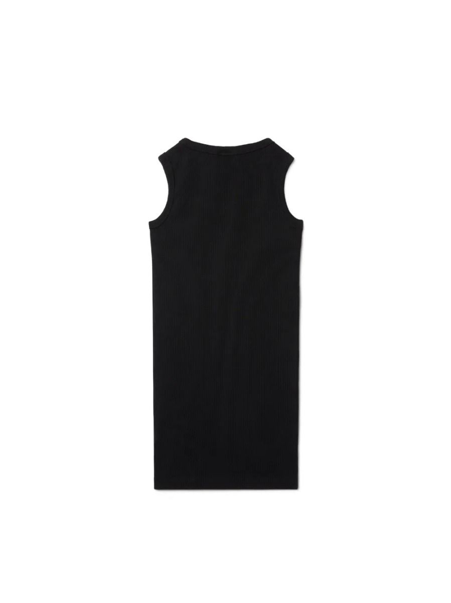 Off-White Off Stamp Clear Ribbed Dress