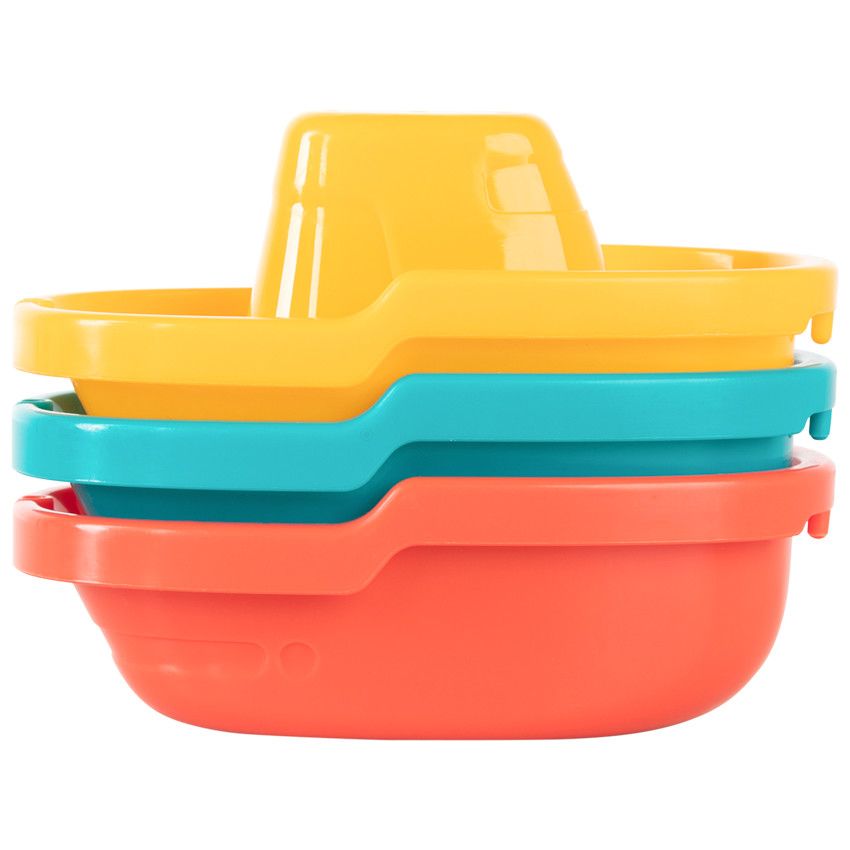 Jouet de bain bateau x3 - Ecru
