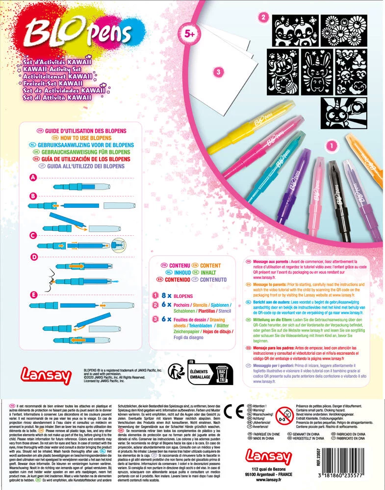 BLOPENS SET D'ACTIVITES KAWAII