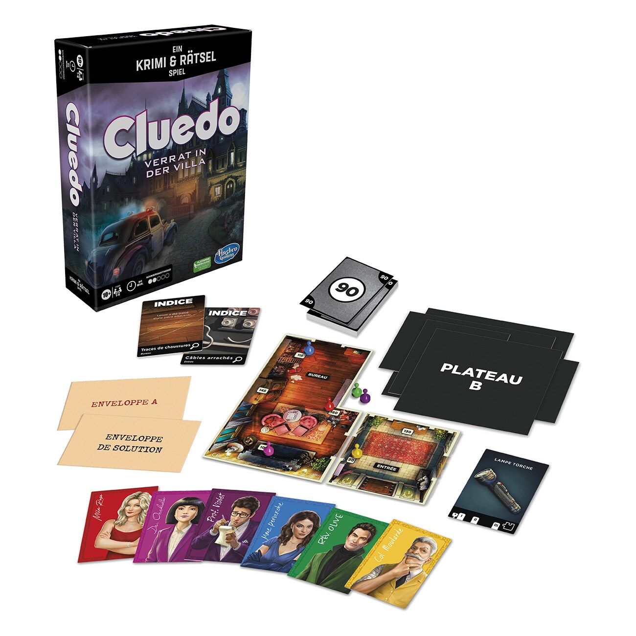 Hasbro CluedoVerrat in der Villa Mehrfarbig Spiel
