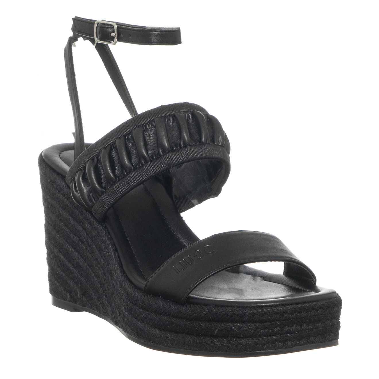 Liu-Jo Sandales Compensées Yasmin noires - Talon 11 cm